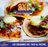Promoción el Tizoncito Salamanca de 2×1 en tacos al pastor por inauguración
