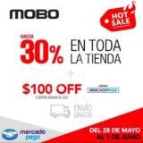 Promociones Mobo Hot Sale 2018: 30% de descuento en toda la tienda + $100 off con Mercadopago