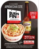 Promoción Potzollcalli Buen Fin 2017: Cerveza a $30 y pozole a $74