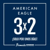3×2 en marca American Eagle en tiendas Promoda
