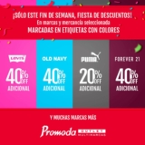 En Promoda Outlet hasta 40% de descuento adicional en artículos con etiqueta de colores