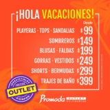Promoda Rebajas de Vacaciones desde $99 pesos