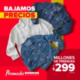 Prendas a $299 o menos en Promoda Outlet