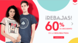 Rebajas Promoda: 60% de descuento en la segundo prenda en la tienda online