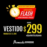 Promoción Súper Venta Flash Promoda: Camisa o vestido marca Mango de $1,099 a $299