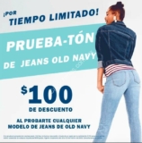 Prueba-tón de jeans Old Navy: $100 de descuento si te pruebas unos jeans