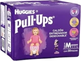 Huggies Pull-Ups calzón entrenador para niña talla M con 30 piezas baja a su menor precio