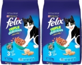 Alimento para mascotas Purina Felix Triple Delicious 2 bultos de 1.5 kg bajan de precio
