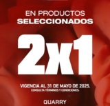 2×1 en productos seleccionados en tiendas Quarry
