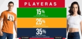 Hasta 35% de descuento comprando varias playeras en Quarry Jeans