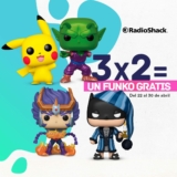 3×2 en figuras Funko Pop en RadioShack