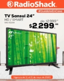 Ofertas RadioShack del 11 al 21 de mayo: Smart TV desde $2,299 y más