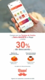 Promo Rappi Banorte de 30% de descuento en super y restaurantes