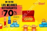 Promoción Rappi de hasta 70% de descuento en restaurantes del 8 al 10 de febrero