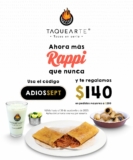 Cupón Rappi $140 de descuento en taquerías participantes (aplica usuarios existentes)