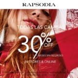 En Rapsodia 30% de descuento en todas las camisas del 1 al 5 de mayo