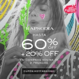 Rapsodia Hot Fashion 2021: Hasta 60% de descuento + cupón 20% adicional