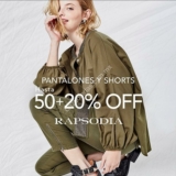 Más rebajas Rapsodia: Hasta 50% de descuento + 20% adicional en pantalones y shorts