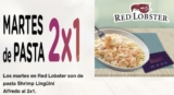 Promoción Red Lobster Martes 2×1 en Shrimp Pasta