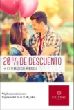 Rebajas Cristal Joyas de 20% de descuento + 12 meses sin intereses