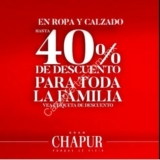 Rebajas Gran Chapur ahora hasta 40% de descuento + 20% adicional en ropa y calzado