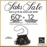 Rebajas Saks Sale 2018: hasta 60% de descuento + 12 MSI