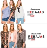 Rebajas Shasa: Blusas desde $50 y chamarras desde $299