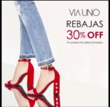 Rebajas Via Uno de hasta 30% de descuento en zapatos seleccionados