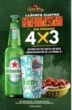 En Rebel Wings 4×3 en cervezas Heineken + vaso de la Formula 1 Gratis