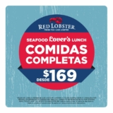 Promoción Red Lobster Lunch: Comidas completas desde $169 de lunes a viernes de 12:00 a 5:00 PM