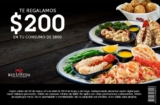 Cupón Red Lobster de $200 de descuento en consumos de $800 o más