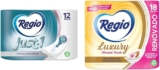 Combo Regio con papel higiénico Just-1 con 12 rollos + papel higiénico Luxury Almond Touch con 18 rollos bajan a su menor precio