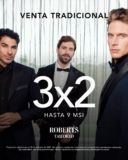 Venta Tradicional Robert’s 2025: 3×2 en trajes y camisas