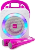 Oferta flash en Máquina de karaoke Bluetooth recargable RockJam con 2 micrófonos baja de precio