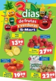 Ofertas S-Mart 3 días de frutas y verduras del 7 al 9 de mayo