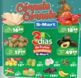 Ofertas S-Mart 3 días de frutas y verduras del 23 al 25 de diciembre 2025