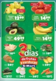 Ofertas S-Mart 3 días de frutas y verduras del 9 al 11 de diciembre 2025