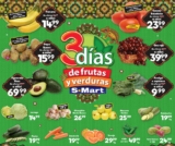 Ofertas S-Mart 3 días de frutas y verduras del 15 al 17 de septiembre 2026