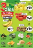 Ofertas S-Mart 3 días de frutas y verduras del 22 al 24 de abril 2025