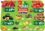 Ofertas S-Mart 3 días de frutas y verduras del 27 al 29 de enero 2026