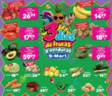 Ofertas S-Mart 3 días de frutas y verduras del 29 de septiembre al 1 de octubre 2026
