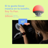 Bocina en forma de hongo de regalo en compras de $800 en la tienda de STF
