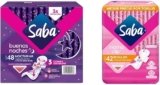 Combo Saba con toallas Buenas Noches Nocturna con 48 piezas + toallas Intima Clip Regular con 42 piezas bajan a su menor precio