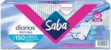Protectores diarios Saba Delicate Largos con 150 piezas baja a su menor precio