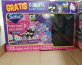 Promoción Saba cobija de Hello Kitty Gratis en empaques marcados