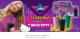 Promo Saba vaso de Hello Kitty reutilizable Gratis en empaques marcados