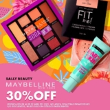 En Sally Beauty 30% de descuento en Maybelline este 8 y 9 de abril