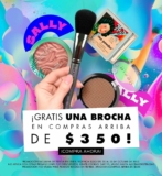 En Sally llévate una brocha de regalo en compras a partir de $350