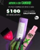 Cupón Sally de $100 de descuento en tienda en línea