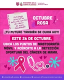 Mastografías GRATIS en la CDMX hoy 26 de octubre 2026